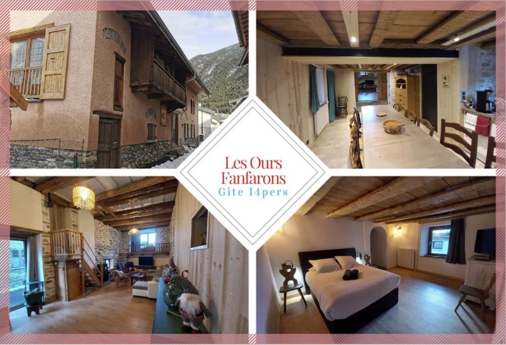 Gite 14 Pers Lesoursfanfarons Spacieux Chaleureux Bramans Esterno foto
